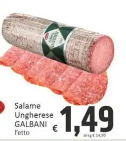 Paghi Poco Salame Ungherese Galbani offerta