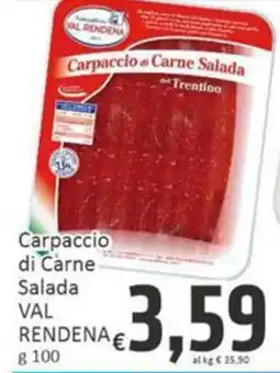 Paghi Poco Carpaccio di Carne Salada VAL RENDENA offerta
