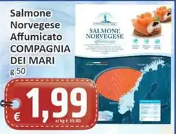 Paghi Poco Salmone Norvegese Affumicato Compagnia dei Mari offerta