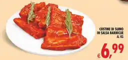 Deco Iperstore Costine di suino in salsa barbecue offerta