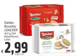 Paghi Poco Gelato Biscotto Loacker offerta
