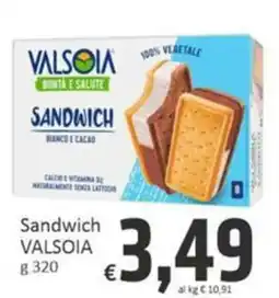 Paghi Poco Sandwich VALSOIA offerta