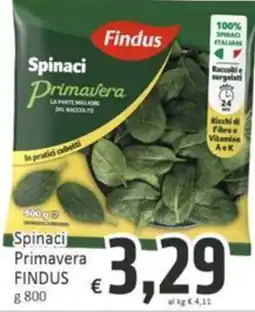 Paghi Poco Spinaci Primavera Findus offerta