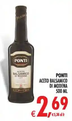 Deco Iperstore Ponti Aceto Balsamico di Modena offerta