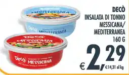 Deco Iperstore Decò insalata di tonno messicana offerta