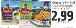 Paghi Poco Findus 2 Crocche agli Spinaci offerta