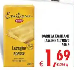 Deco Iperstore Barilla Emiliane Lasagne all'uovo offerta
