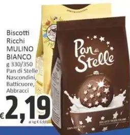 Paghi Poco Biscotti Ricchi Mulino Bianco Pan di Stelle offerta