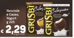 Paghi Poco Grisbi Colazione con crema nocciole e cacao yogurt offerta
