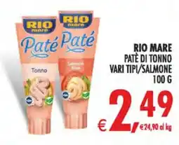 Deco Iperstore Rio mare Paté di tonno offerta