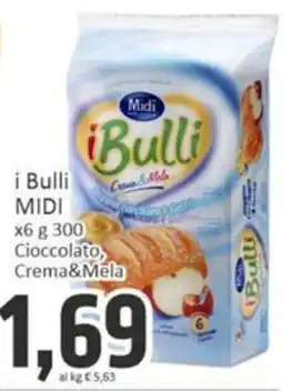 Paghi Poco i Bulli Midi Cioccolato, Crema & Mela offerta