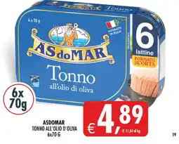 Deco Iperstore Asdomar tonno all'olio d'oliva offerta