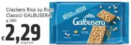 Paghi Poco Crackers Riso su Riso Classici Galbusera offerta