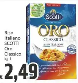 Paghi Poco Riso Italiano Scotti Oro Classico offerta