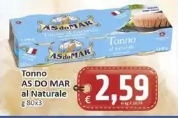Paghi Poco Tonno AS DO MAR al Naturale offerta