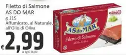 Paghi Poco Filetto di Salmone AS DO MAR offerta