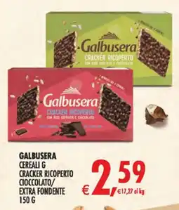 Deco Iperstore Galbusera cereali g cracker ricoperto cioccolato/extra fondente offerta