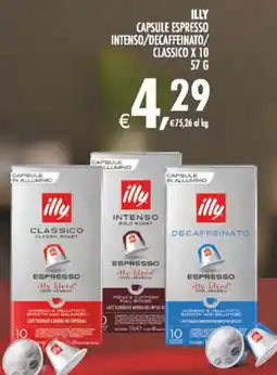 Deco Iperstore Illy Capsule Espresso offerta