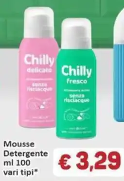 Paghi Poco Chilly mousse detergente offerta
