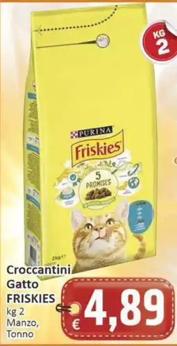 Paghi Poco Croccantini Gatto FRISKIES offerta