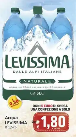 Paghi Poco Acqua Levissima offerta