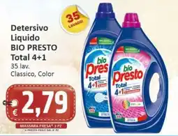 Paghi Poco Detersivo Liquido BIO PRESTO Total 4+1 offerta