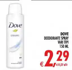 Deco Iperstore Dove deodorante spray offerta