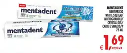 Deco Iperstore Mentadent dentifricio white system offerta