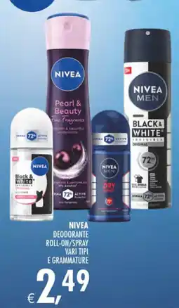 Deco Iperstore NIVEA deodorante roll-on/spray offerta