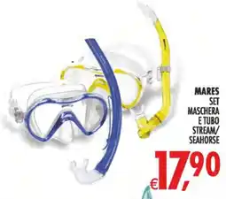 Deco Iperstore Mares set maschera e tubo stream/seahorse offerta