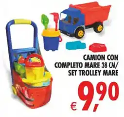 Deco Iperstore Camion con completo mare 38 cm/set trolley mare offerta