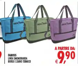 Deco Iperstore Faboss linea smemoranda borse e zaino termico offerta
