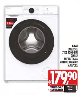 Deco Iperstore Akai lavatrice offerta