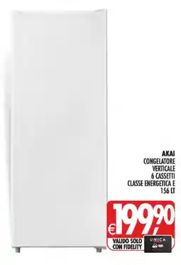 Deco Iperstore Akai congelatore verticale offerta