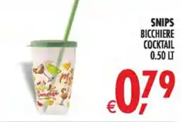 Deco Iperstore Snips bicchiere cocktail offerta