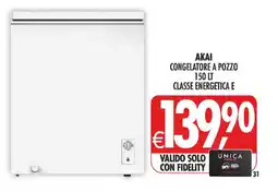 Deco Iperstore Akai congelatore a pozzo offerta