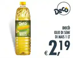 Deco Iperstore Decò olio di semi di mais offerta