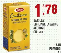 Conté Supermercati Barilla Emiliane Lasagne all'uovo offerta