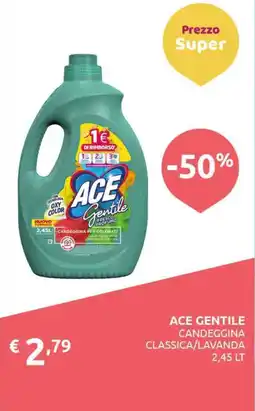 PiùMe Ace Gentile candeggina classica/lavanda offerta