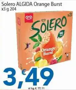 Sidis Solero ALGIDA Orange Burst offerta
