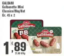 Conté Supermercati Galbanetto Mini Classico/Bbq/Hot offerta