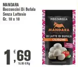 Conté Supermercati Mozzarella di latte di bufala ciligine offerta