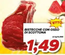 MA Supermercati Bistecche con osso di scottona offerta