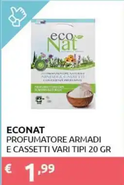 PiùMe Econat profumatore armadi e cassetti offerta