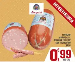 Conté Supermercati Leoncini Mortadella Bologna 2001 IGP con pistacchio offerta