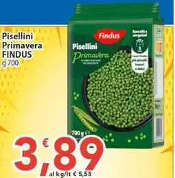 Sidis Pisellini Primavera Findus offerta