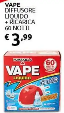 PiùMe Fumakilla Vape liquido classic offerta