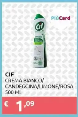 PiùMe Cif crema bianco offerta