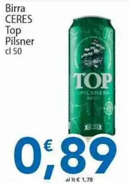 Sidis Birra Ceres Top Pilsner offerta