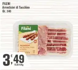 Conté Supermercati Fileni Arrosticini di Tacchino, Pollo e Suino offerta